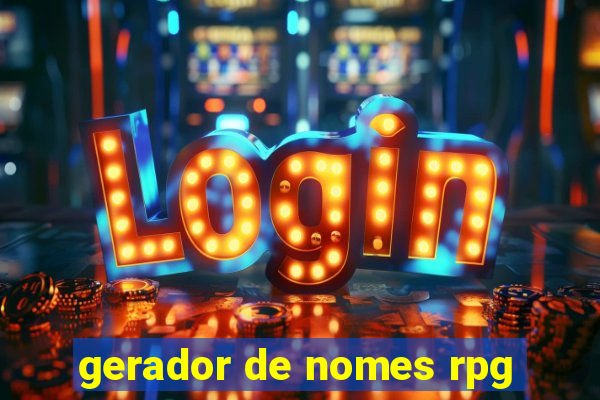 gerador de nomes rpg